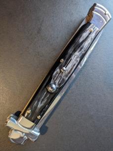 NIB 11"- 28 cm A.G.A. Campolin Maltese lockback auto, a super beautiful quality stiletto NIB 11"- 28 cm A.G.A. Campolin Maltese lockback auto, a super beautiful quality stiletto