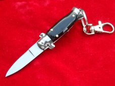 3-3/4" Wasp Body Black Horn Stiletto keychain Knife 3-3/4" Wasp Body Black Horn Stiletto keychain Knife