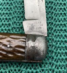 WILBERT CUTLERY Co. CHICAGO. Lockback folding knife is used condition. ........................(149) WILBERT CUTLERY Co. CHICAGO. Lockback folding knife is used condition. ........................(149)