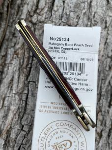 CASE XX ** 2023 MAHOGANY PEACH SEED JIG BONE CARBON STEEL MINI COPPERLOCK CASE XX ** 2023 MAHOGANY PEACH SEED JIG BONE CARBON STEEL MINI COPPERLOCK
