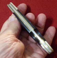  VINTAGE WESTERN USA S-531 PAT. PEND. A LOCKBACK ETCHED BLADE 1977