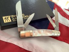 J A Henckels Congress Knife w/ Beauty Mother of Pearl Handles - NOS in Orig Box +leather pouch & COA J A Henckels Congress Knife w/ Beauty Mother of Pearl Handles - NOS in Orig Box +leather pouch & COA