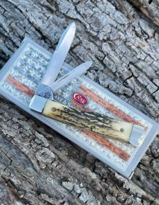 CASE XX ** SFO 2006 RED SCROLLED STAG SMALL GUNSTOCK CASE XX ** SFO 2006 RED SCROLLED STAG SMALL GUNSTOCK
