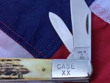Case XX 1982, 8 Dot Barlow Knife w/ Great Stag Handles -Mdl# 52009 1/2 SSP -Serial #206 -NM