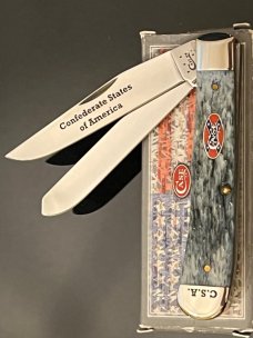 Two Mint Discontinued CASE Confederate SFO Knives.