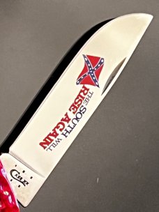 Two Mint Discontinued CASE Confederate SFO Knives.