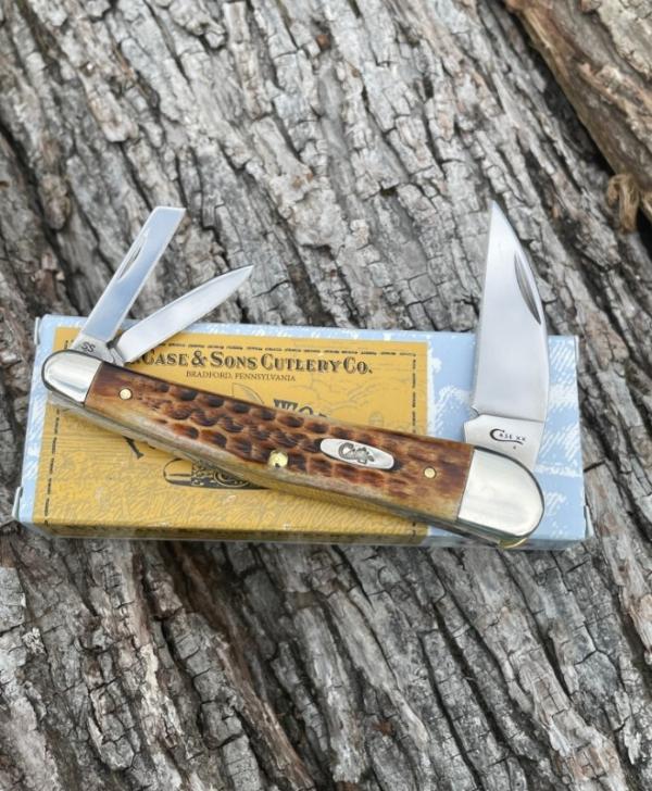 CASE XX ** 2019 POCKET WORN BROWN SEAHORSE WHITTLER