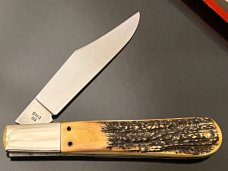 Mint New CASE XX USA Genuine Stag Handle Grandaddy Barlow 5” surgical Steel Knife Matched Stag,NEW