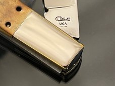 Mint New CASE XX USA Genuine Stag Handle Grandaddy Barlow 5” surgical Steel Knife Matched Stag,NEW