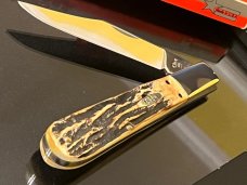 Mint New CASE XX USA Genuine Stag Handle Grandaddy Barlow 5” surgical Steel Knife Matched Stag,NEW