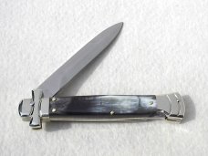 NEW A.G.A. CAMPOLIN 9" MALTESE BRAZILIAN HORN MODIFIED BAYONET BLADE SOLID NICKEL SILVER BOLSTERS NEW A.G.A. CAMPOLIN 9" MALTESE BRAZILIAN HORN MODIFIED BAYONET BLADE SOLID NICKEL SILVER BOLSTERS