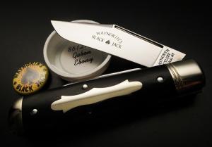 Great Eastern Cutlery #86 Waynorth Black Jack SFO Charlie Campagna Gabon Ebony GEC 861219