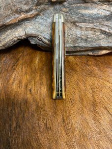 Cattaraugus Cutlery Co., Little Valley NY., 21349 Swell End Jack, Wormgroove Bone, 3 3/4" Cattaraugus Cutlery Co., Little Valley NY., 21349 Swell End Jack, Wormgroove Bone, 3 3/4"