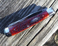 Unused Case XX USA 10 dot 1970 trapper. 5254. Beautiful red bone with no cracks. Snaps both ways.