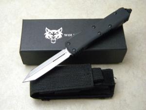 Wolf-Tec Automatic OTF Spearpoint Knife NIB