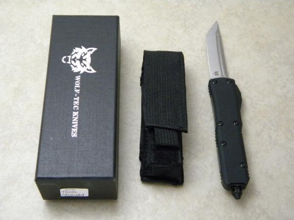 Wolf-Tec Automatic OTF Tanto Knife NIB Wolf-Tec Automatic OTF Tanto Knife NIB
