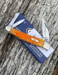 CASE XX ** 2004 LIMITED EDITION ORANGE PEEL SEAHORSE WHITTLER
