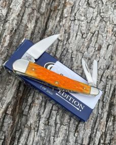 CASE XX ** 2004 LIMITED EDITION ORANGE PEEL SEAHORSE WHITTLER