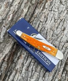 CASE XX ** 2004 LIMITED EDITION ORANGE PEEL SEAHORSE WHITTLER