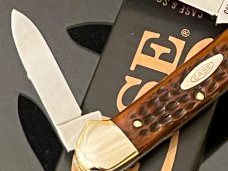 Vintage Case XX USA 1973/7…….Dot “Butterbean” Red Jigged Bone 3-5/8”Pocket Knife Unsharpened 99 0/0.
