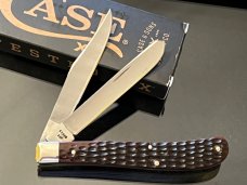Vintage Mint Case XX 1978 Chevy 62048 SSP Slimline Trapper 4-1/8”Inlaid Gold plated CHEVY Medallion