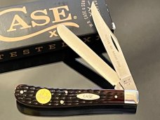 Vintage Mint Case XX 1978 Chevy 62048 SSP Slimline Trapper 4-1/8”Inlaid Gold plated CHEVY Medallion