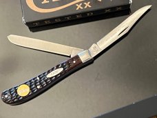 Vintage Mint Case XX 1978 Chevy 62048 SSP Slimline Trapper 4-1/8”Inlaid Gold plated CHEVY Medallion