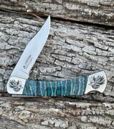 BUCK 110 ** YELLOWHORSE CUSTOM EAGLE WARRIOR MAMMOTH IVORY FOLIDNG HUNTER BUCK 110 ** YELLOWHORSE CUSTOM EAGLE WARRIOR MAMMOTH IVORY FOLIDNG HUNTER