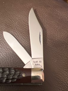 1972 Case XX USA 8 Dots 6202 1/2 Very Nice Derlin Handle Jack Knife With Two Blades