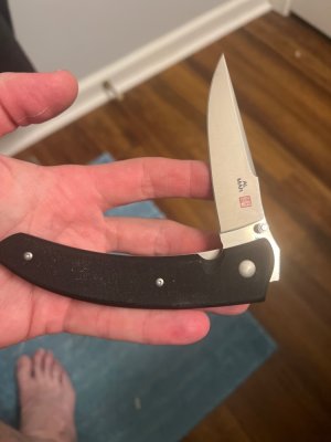AL MAR Shrike SKE-2G SEKI CITY JAPAN Black Handle Liner Lock With Thumb Assited Opening And Clip