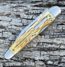 CASE XX ** 2005 TONY BOSE COLLABORATION STAG LOCKBACK WHITTLER