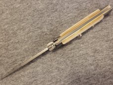 NOS  Frank Beltrame ITALIAN 9" GENUINE Mother of Pearl Stiletto w/Bayonet Blade 4MM 