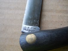 German Eye Sodbuster Knife 3 1/2" long Old Vintage German Eye Sodbuster Knife 3 1/2" long Old Vintage