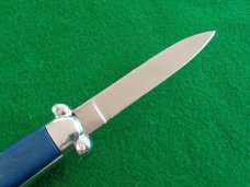 c. 1970's-80's Blue SUPER AUTOMATIC OTF Stainless Steel c. 1970's-80's Blue SUPER AUTOMATIC OTF Stainless Steel