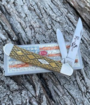 CASE XX ** SFO 2021 RATTLESNAKE SMOOTH ANTIQUE BONE COPPERHEAD