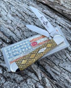CASE XX ** SFO 2021 RATTLESNAKE SMOOTH ANTIQUE BONE COPPERHEAD CASE XX ** SFO 2021 RATTLESNAKE SMOOTH ANTIQUE BONE COPPERHEAD