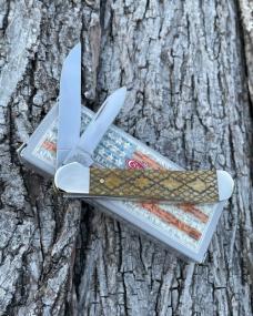 CASE XX ** SFO 2021 RATTLESNAKE SMOOTH ANTIQUE BONE COPPERHEAD CASE XX ** SFO 2021 RATTLESNAKE SMOOTH ANTIQUE BONE COPPERHEAD