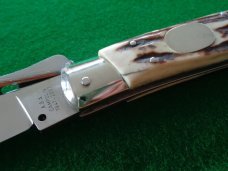 AGA CAMPOLIN STAG Fulcrum HUNTER FLAT OVAL Button 60th Anniversary Knife AGA CAMPOLIN STAG Fulcrum HUNTER FLAT OVAL Button 60th Anniversary Knife