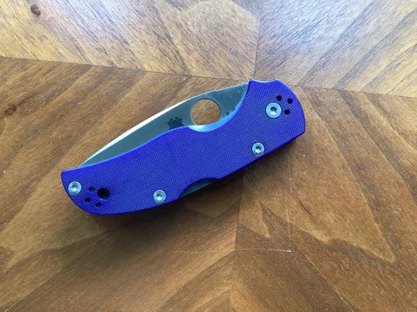 SPYDERCO NATIVE 5  S110V BLUE  G10