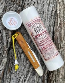 GEC ** 651122 SS TEXAS ORANGE OSAGE WOOD HORSE APPLE HOGAN KNIFE GEC ** 651122 SS TEXAS ORANGE OSAGE WOOD HORSE APPLE HOGAN KNIFE