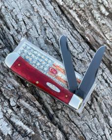 CASE XX ** 2020 OLD RED SMOOTH BONE TRAPPER W/PVD COATED BLADES CASE XX ** 2020 OLD RED SMOOTH BONE TRAPPER W/PVD COATED BLADES