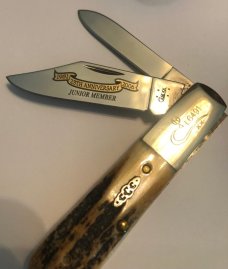 2006 Case 3 knife set of Stag Barlow 
