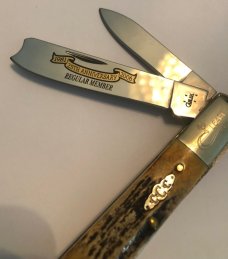 2006 Case 3 knife set of Stag Barlow 