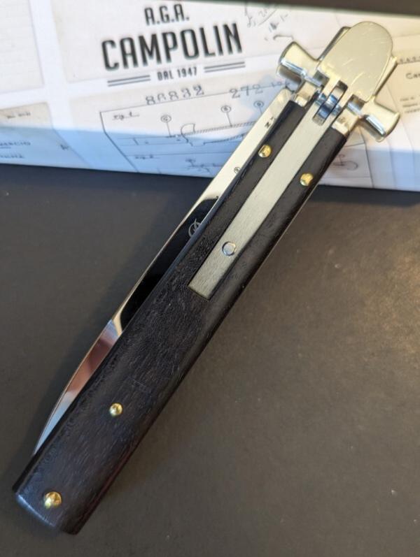 NIB AGA CAMPOLIN EBONY WOOD DOMINUS 23CM-9" BAYONET AUTO