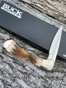 BUCK CUSTOM 532 MAMMOTH IVORY 154 CM CHUCK BUCK SIGNED LOCKBACK