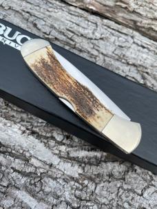 BUCK CUSTOM 532 MAMMOTH IVORY 154 CM CHUCK BUCK SIGNED LOCKBACK