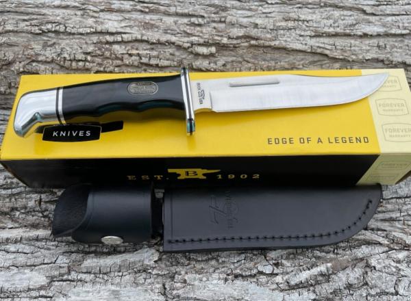 BUCK 119 SPECIAL 75th ANNIVERSARY EDITION PHENOLIC HANDLE W/ALUMINUM FIXED BLADE W/SHEATH 