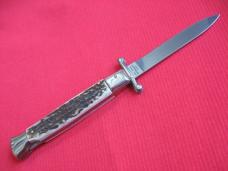 Italian Limited Edition Manual Open Swing Guard Stiletto Knife - A.G.A CAMPOLIN Italy