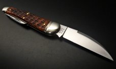 Great Eastern Cutlery UN-X-LD #38 English Splitback Whittler Burnt Orange Jigged Bone GEC 380321 Great Eastern Cutlery UN-X-LD #38 English Splitback Whittler Burnt Orange Jigged Bone GEC 380321