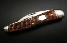 Great Eastern Cutlery UN-X-LD #38 English Splitback Whittler Burnt Orange Jigged Bone GEC 380321 Great Eastern Cutlery UN-X-LD #38 English Splitback Whittler Burnt Orange Jigged Bone GEC 380321